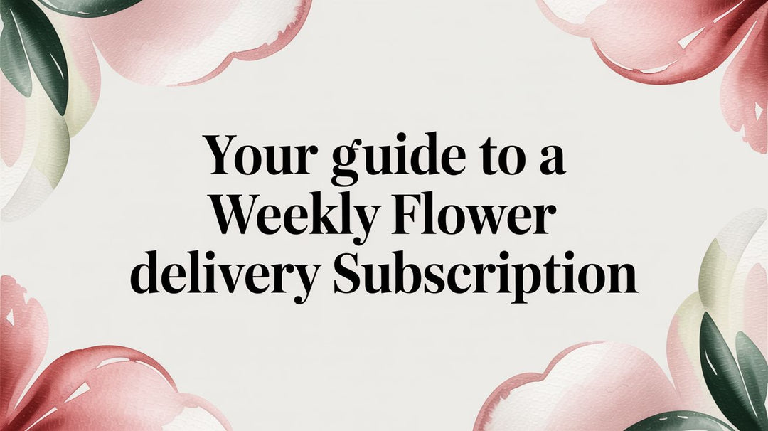 Your Guide to a Weekly Flower Delivery Subscription