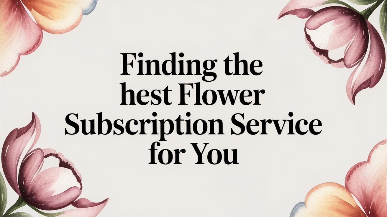 Finding the Best Flower Subscription Service for You