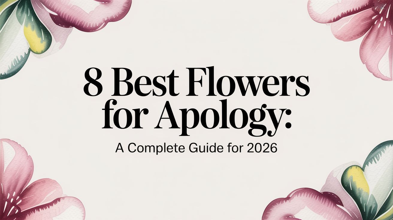 8 Best Flowers for Apology: A Complete Guide for 2026