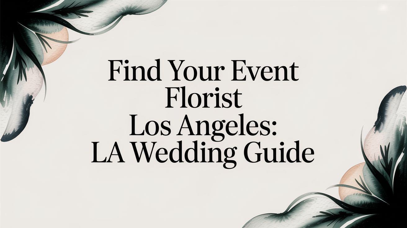 Find Your event florist los angeles: LA Wedding Guide