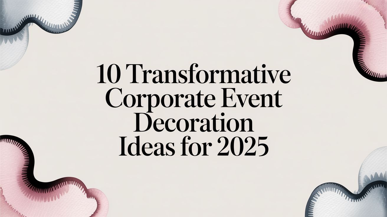 10 Transformative Corporate Event Decoration Ideas for 2025