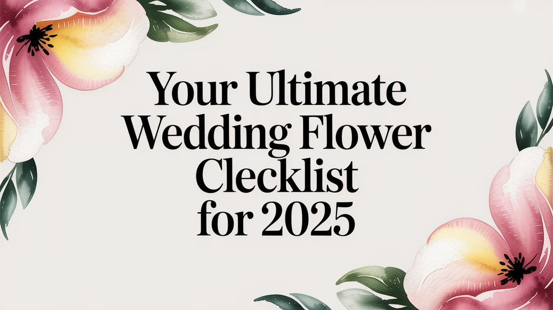 Your Ultimate Wedding Flower Checklist for 2025