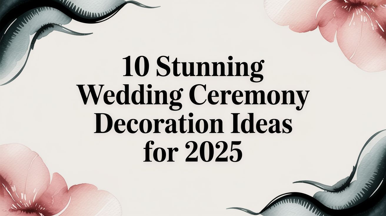 10 Stunning Wedding Ceremony Decoration Ideas for 2025