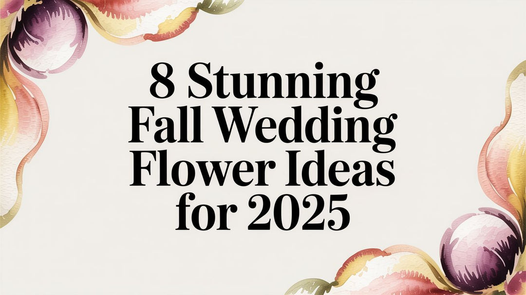 8 Stunning Fall Wedding Flower Ideas for 2025