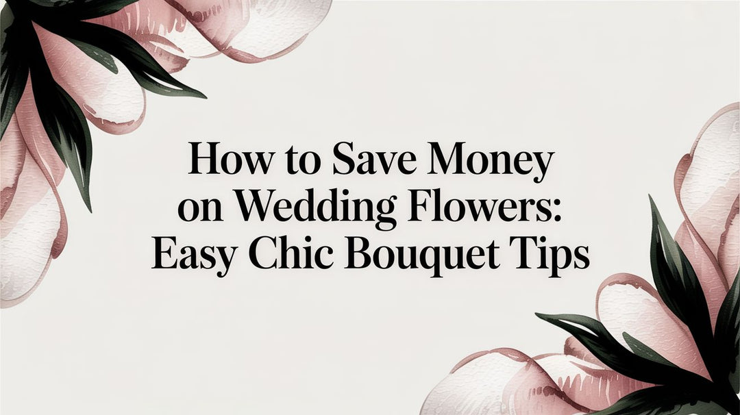 How to save money on wedding flowers: Easy chic bouquet tips