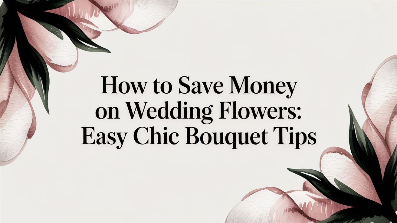 How to save money on wedding flowers: Easy chic bouquet tips