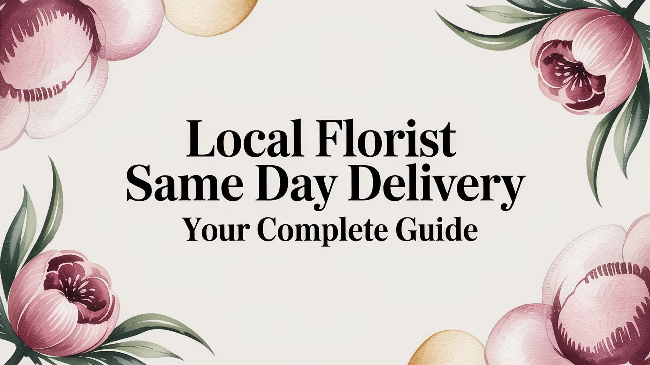 Local Florist Same Day Delivery Your Complete Guide