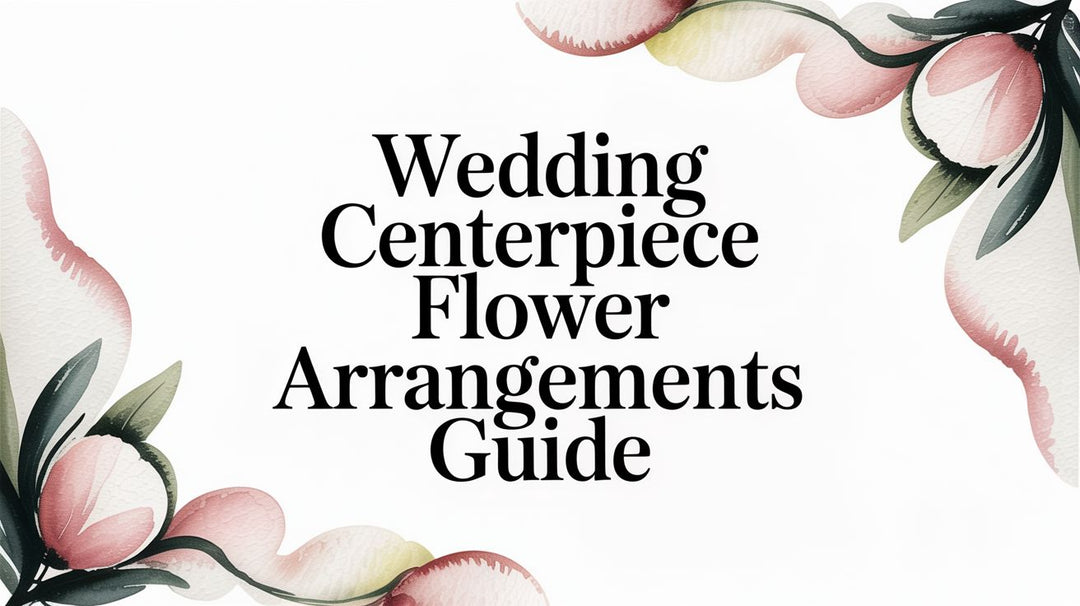 Wedding Centerpiece Flower Arrangements Guide