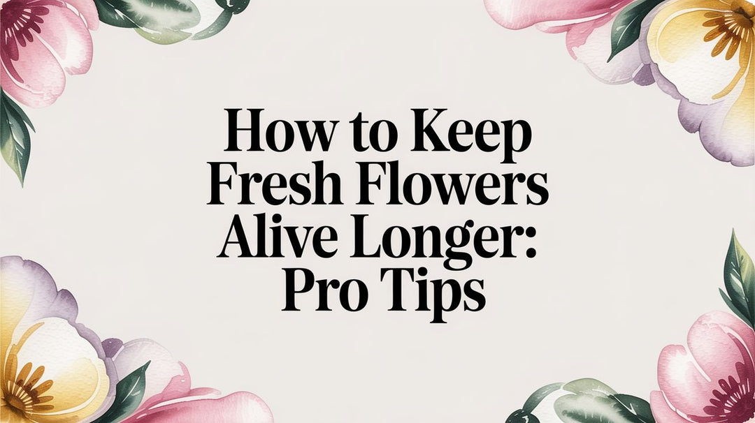 how to keep fresh flowers alive longer: Pro Tips