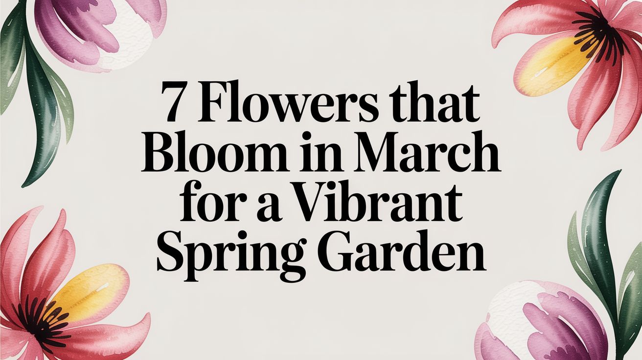 7 Flowers That Bloom in March for a Vibrant Spring Garden