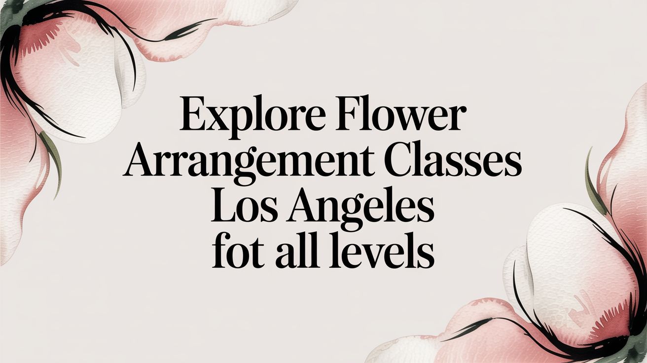 Explore flower arrangement classes los angeles for all levels