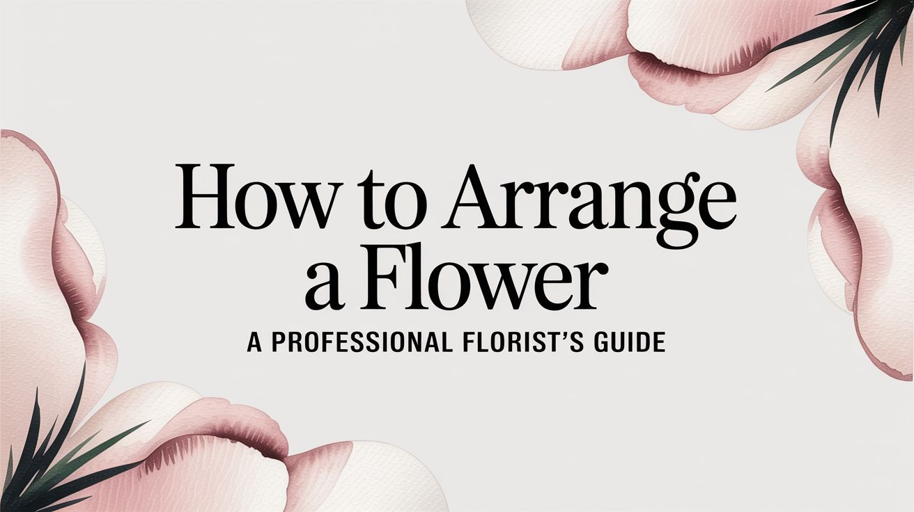 How to Arrange a Flower A Professional Florist's Guide