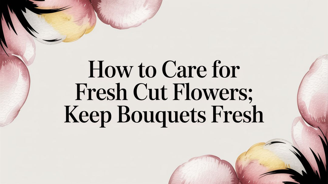 how to care for fresh cut flowers: keep bouquets fresh