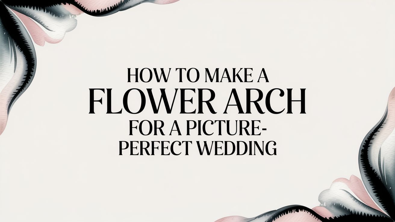 How to Make a Flower Arch for a Picture-Perfect Wedding