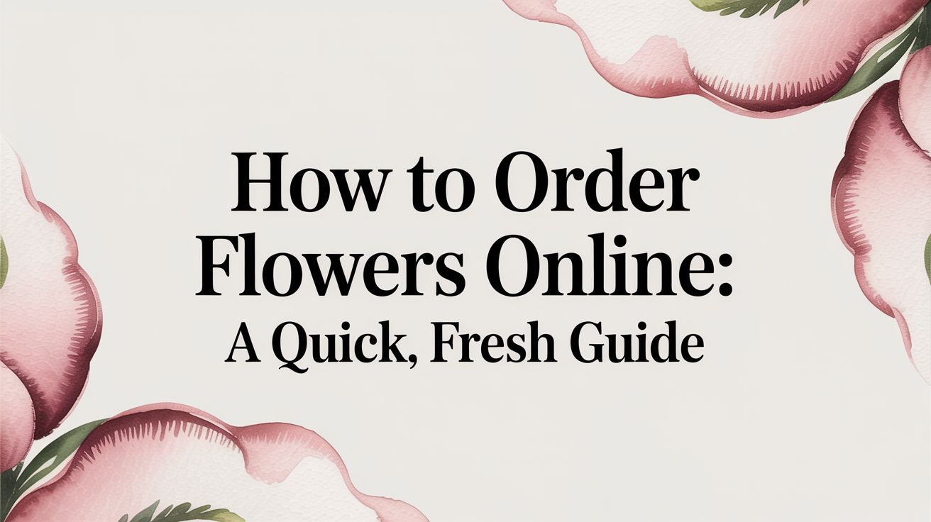 How to order flowers online: A Quick, Fresh Guide
