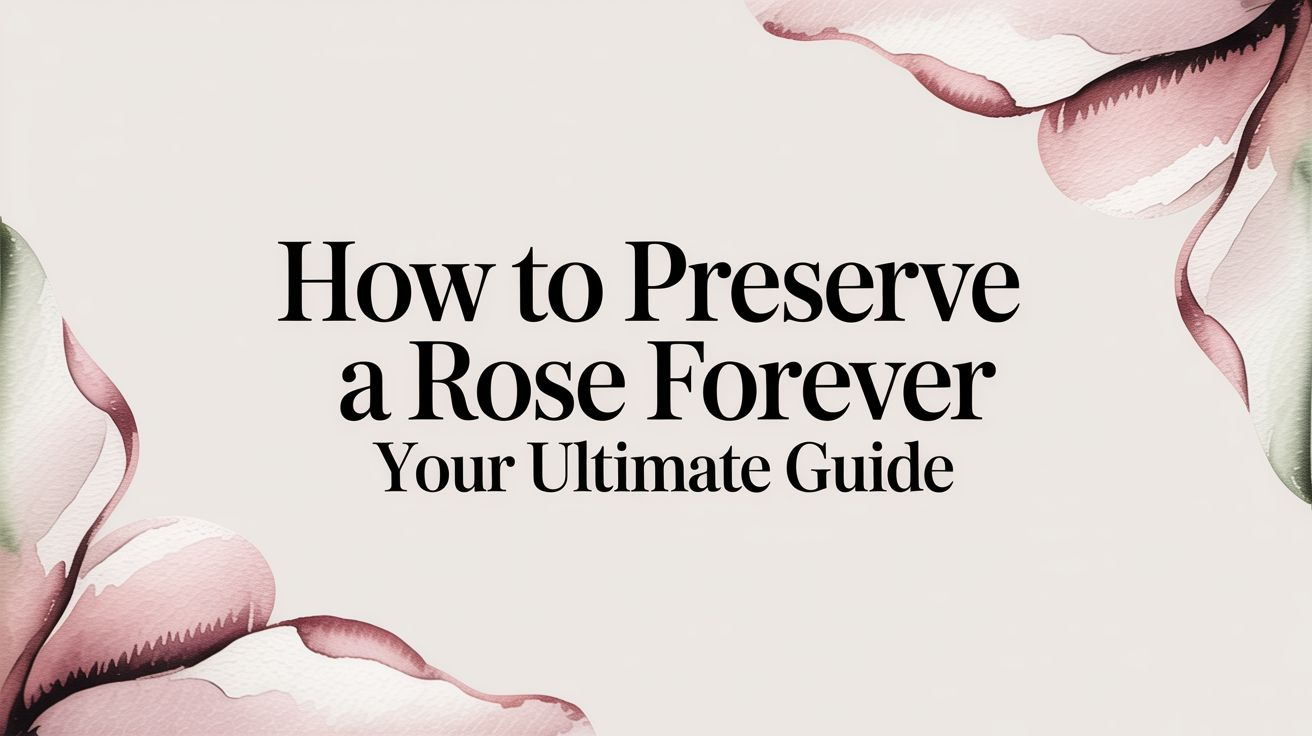 How to Preserve a Rose Forever Your Ultimate Guide