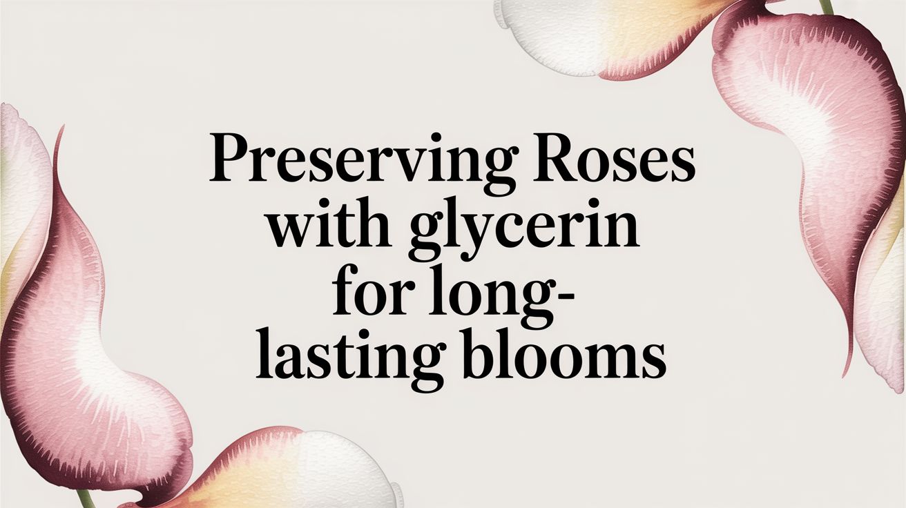 Preserving Roses With Glycerin For Long-Lasting Blooms