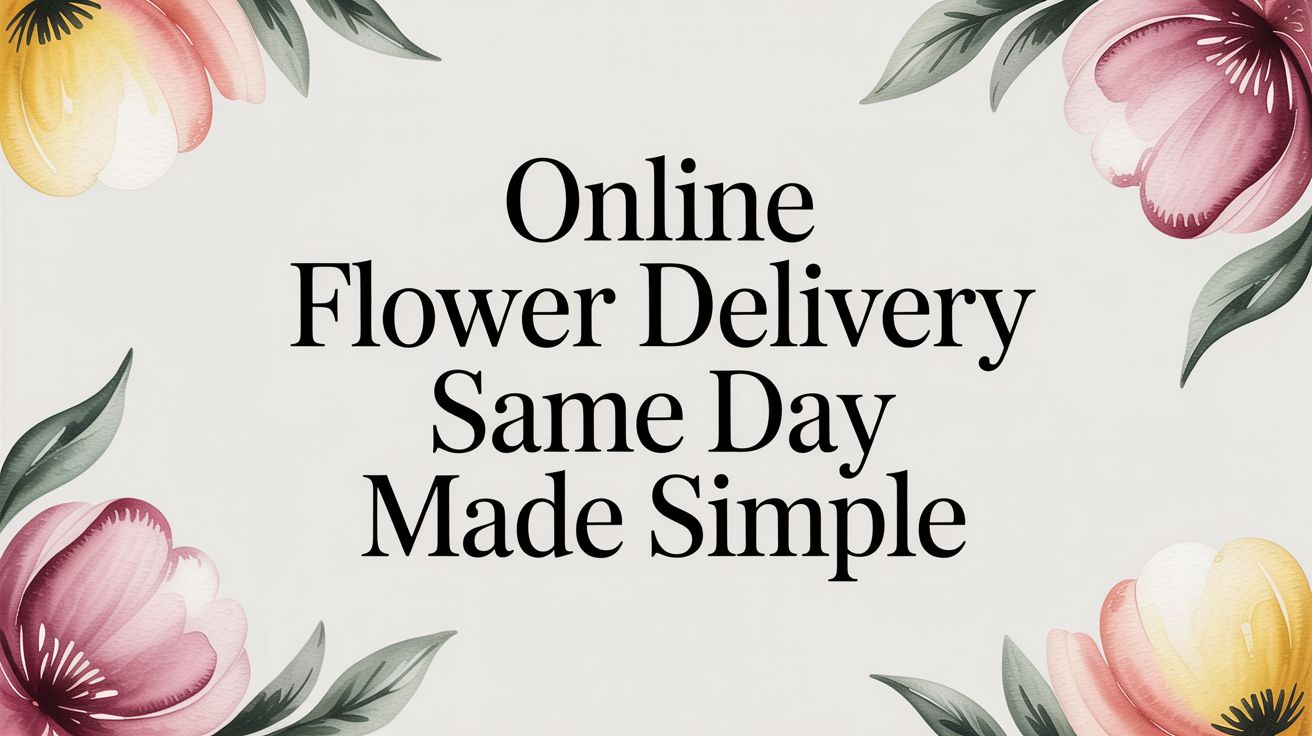 Online Flower Delivery Same Day Made Simple