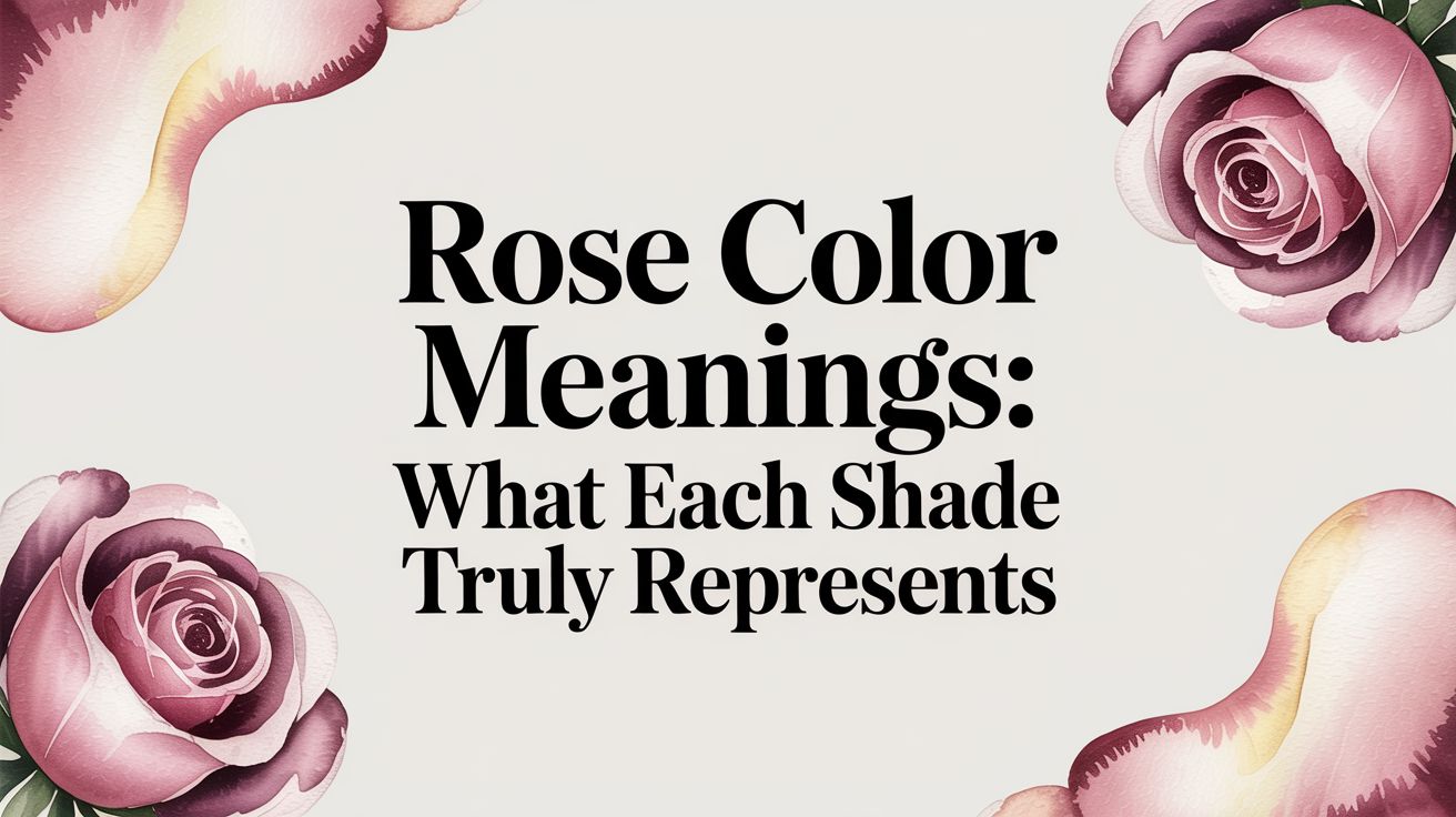 Rose color meanings: What each shade truly represents