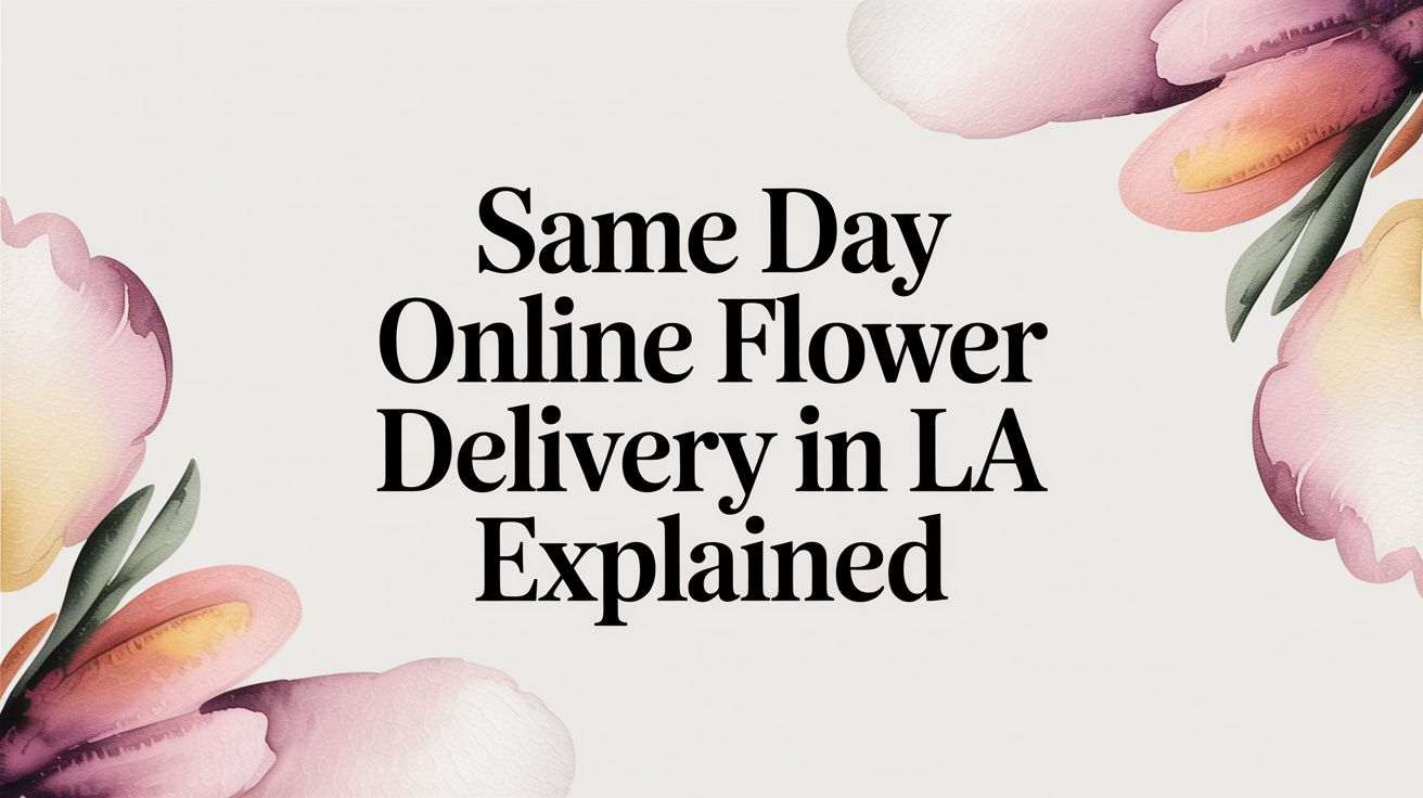 Same Day Online Flower Delivery in LA Explained