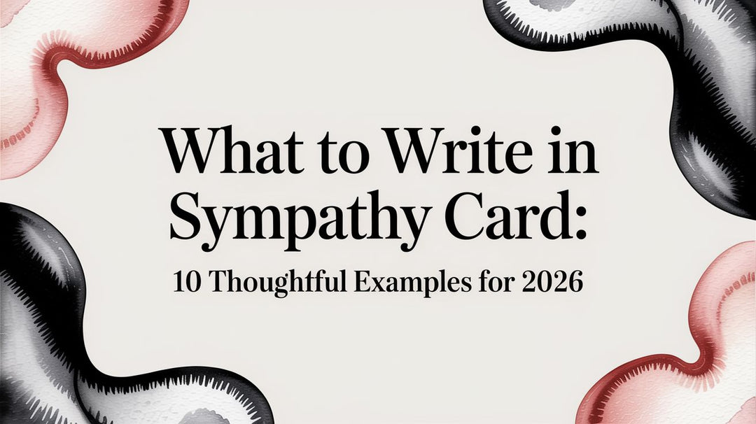 What to write in sympathy card: 10 Thoughtful Examples for 2026