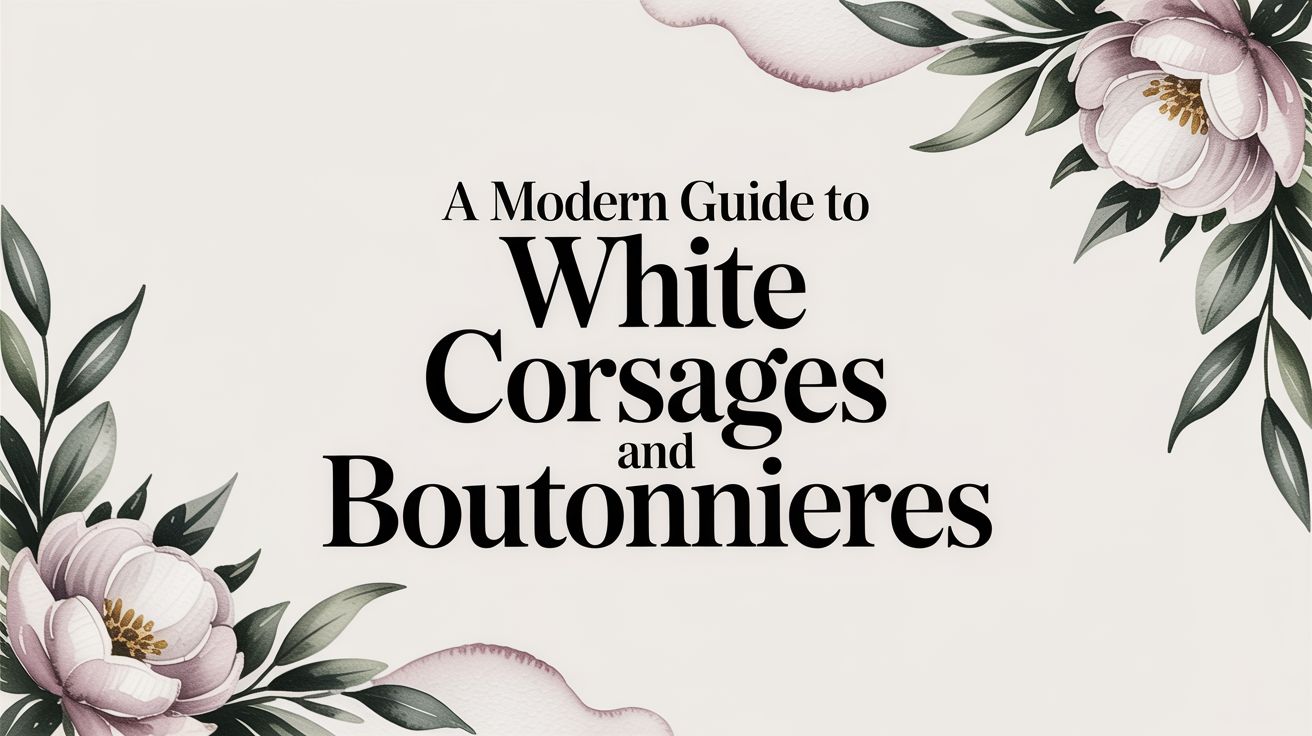 A Modern Guide to White Corsages and Boutonnieres